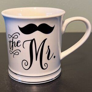 HOME ESSENTIALS “The Mr.“ Ceramic Mug with Old-Fashioned Black Mustache